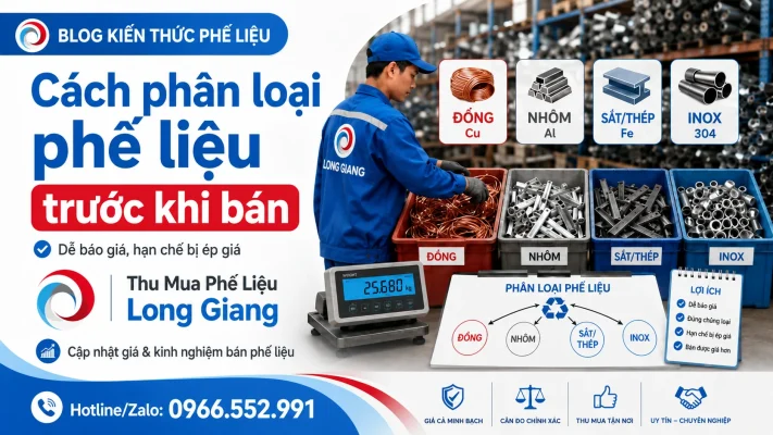Cách phân loại phế liệu trước khi bán