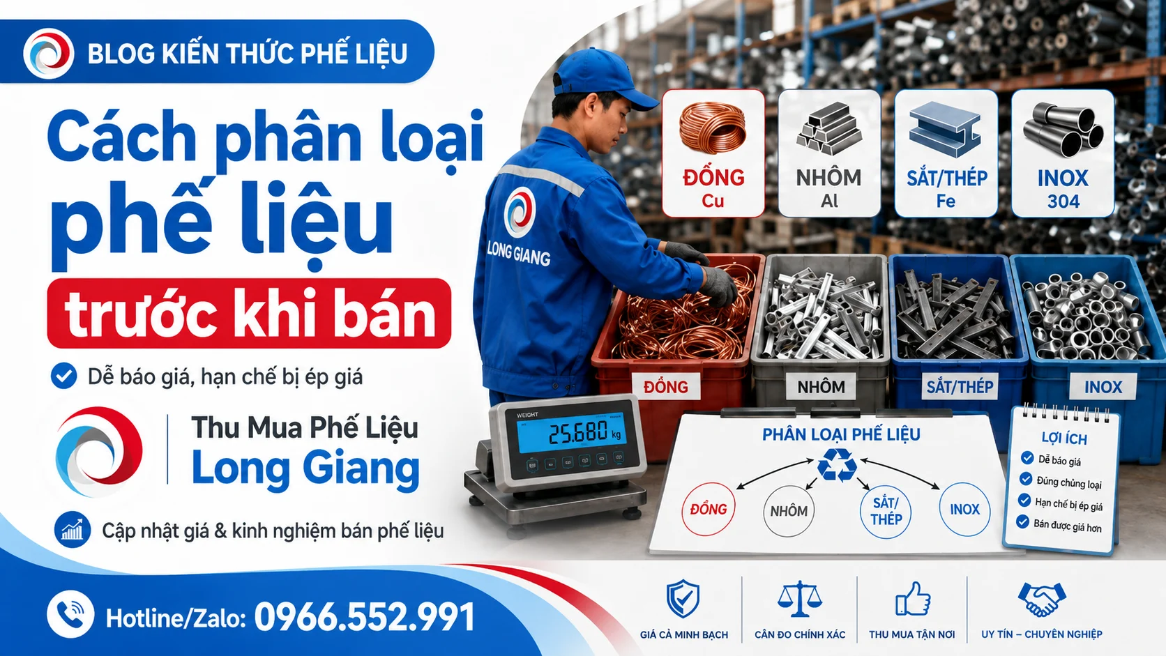 Cách phân loại phế liệu trước khi bán