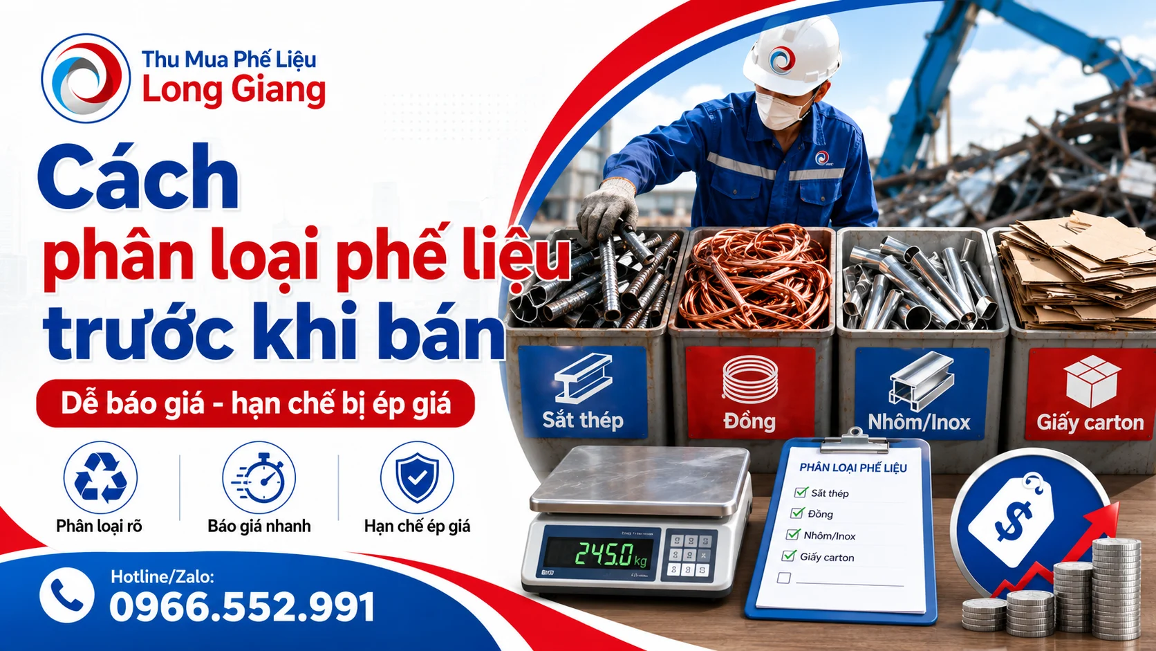 Cách phân loại phế liệu trước khi bán