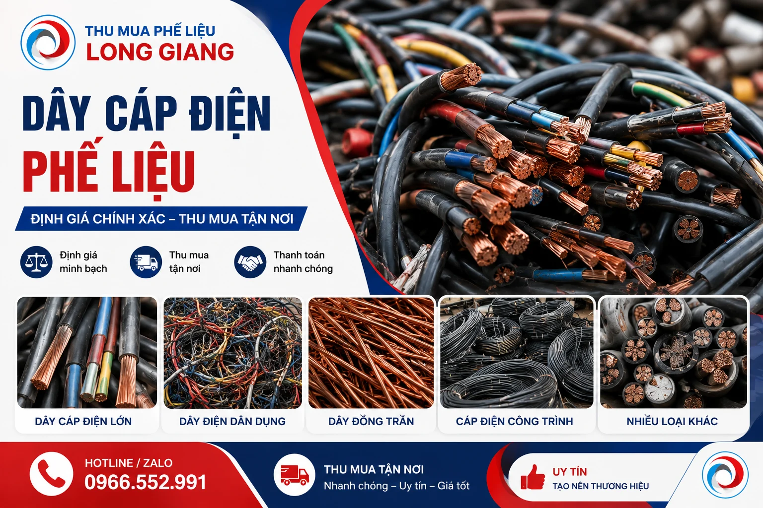dây cáp điện phế liệu