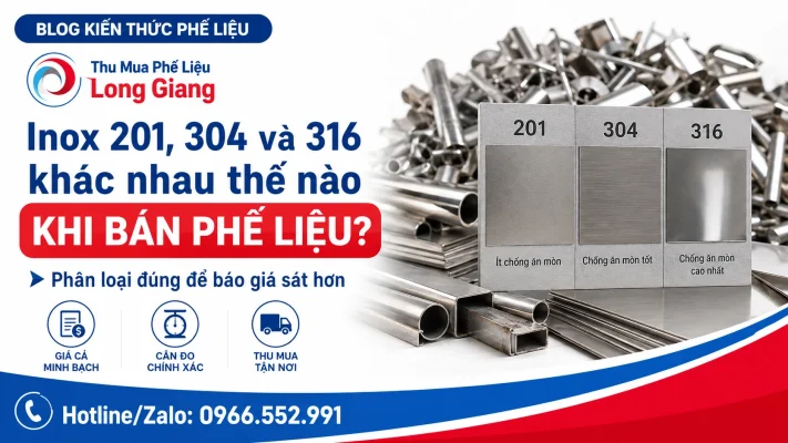 phân biệt inox 201 304 316 phế liệu