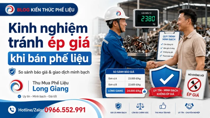 Kinh nghiệm tránh ép giá khi bán phế liệu