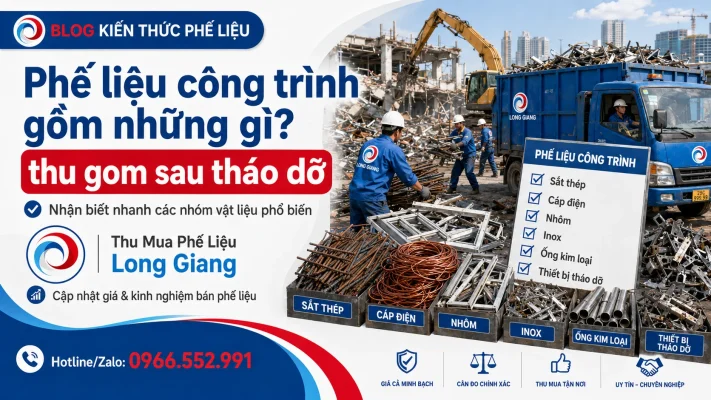 phế liệu công trình gồm những gì