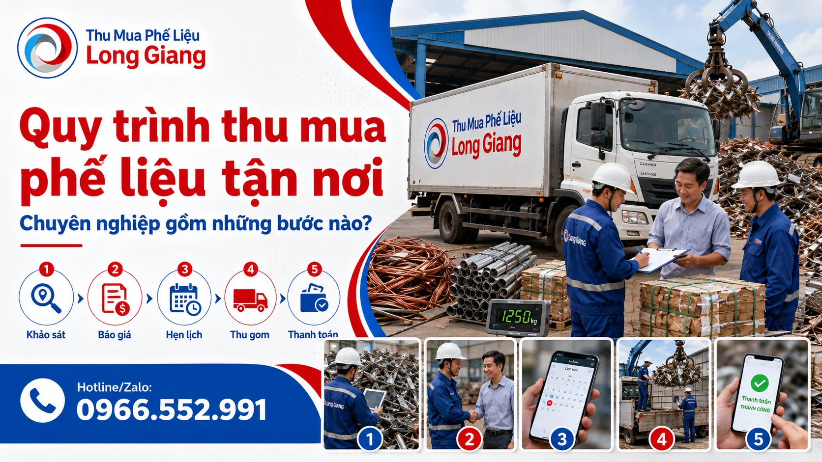 quy trình thu mua phế liệu chuyên nghiệp