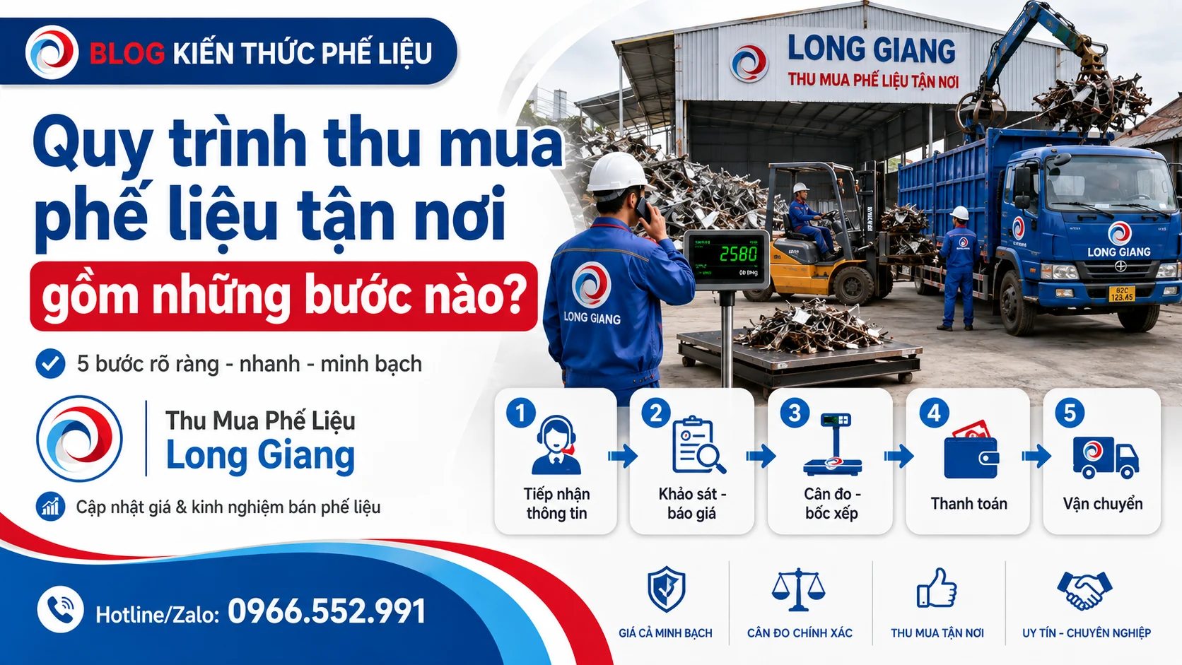quy trình thu mua phế liệu chuyên nghiệp