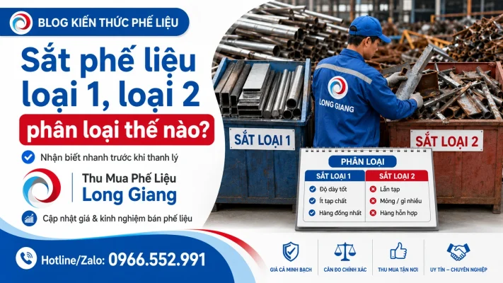 sắt phế liệu loại 1, loại 2