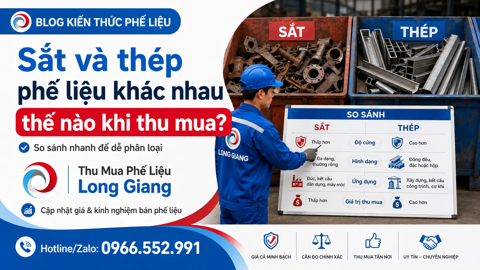 sắt và thép phế liệu khác nhau thế nào