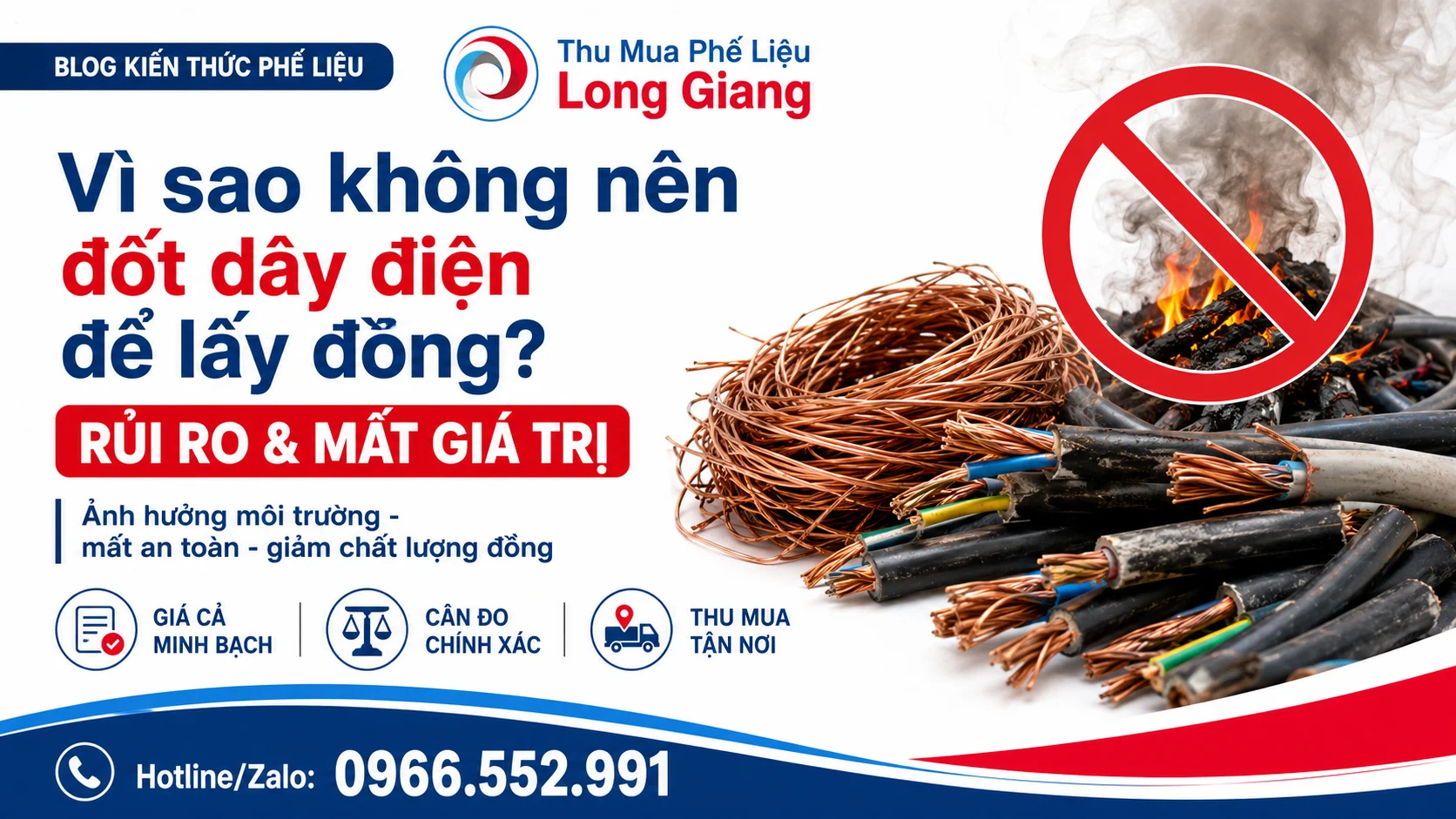 đốt dây điện lấy đồng phế liệu