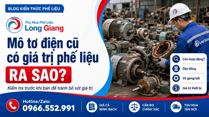 mô tơ điện cũ phế liệu